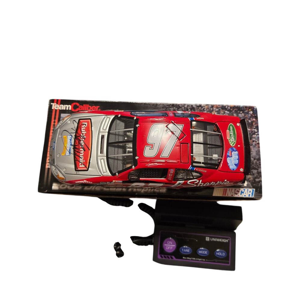 Kurt Busch #97 Rubbermaid Signed 2003 Ford Taurus 1:24 Diecast NASCAR Caliber